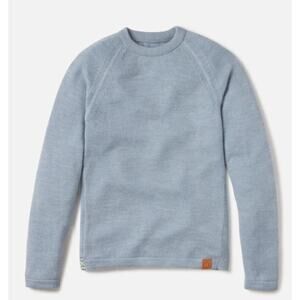 Paka The Original Crew Sweater Sky Blue Alpaca Pullover Knit XXL 2XL